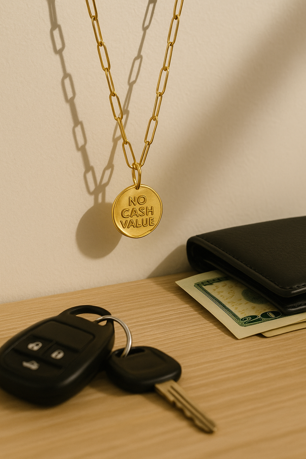 No Cash Value Token Necklace