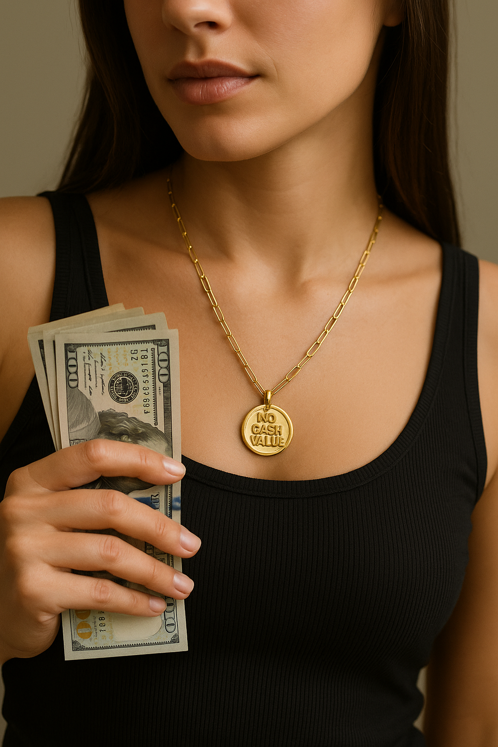 No Cash Value Token Necklace