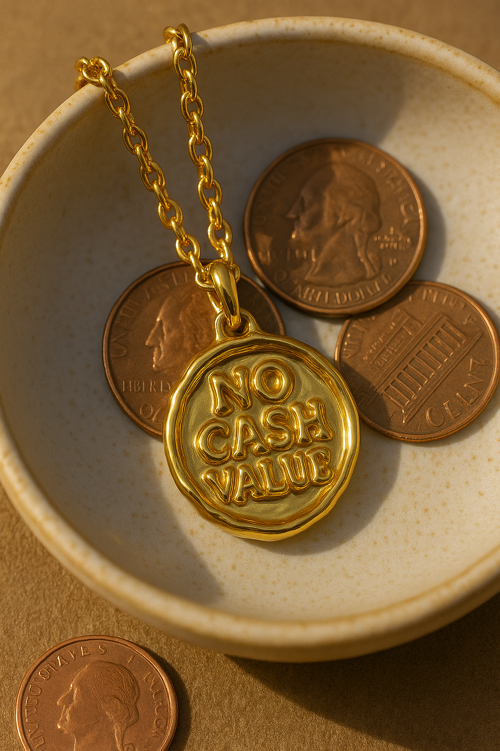 No Cash Value Token Necklace