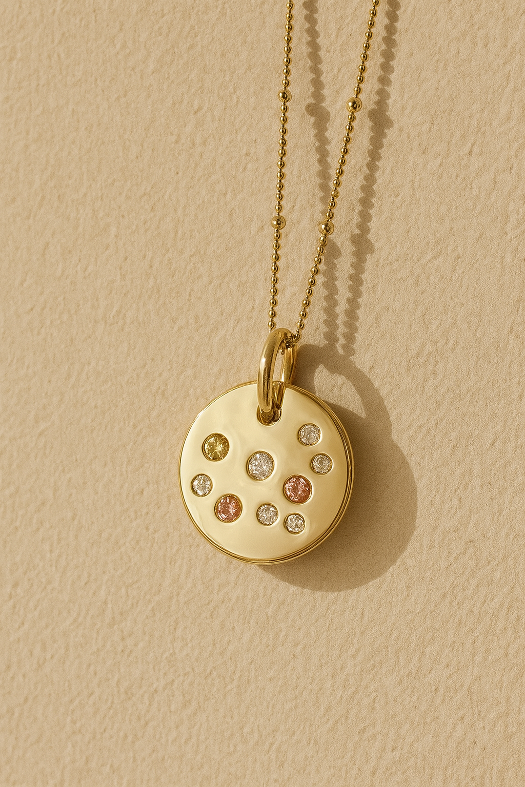 Rainbow Sapphire Pendant Gold